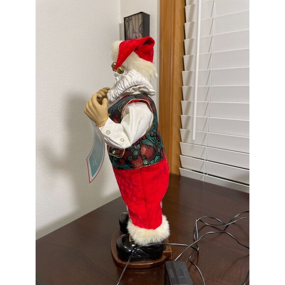 Vintage Rockin' Around Santa Animated Figure 18" Works Great! - Picture 5 of 11